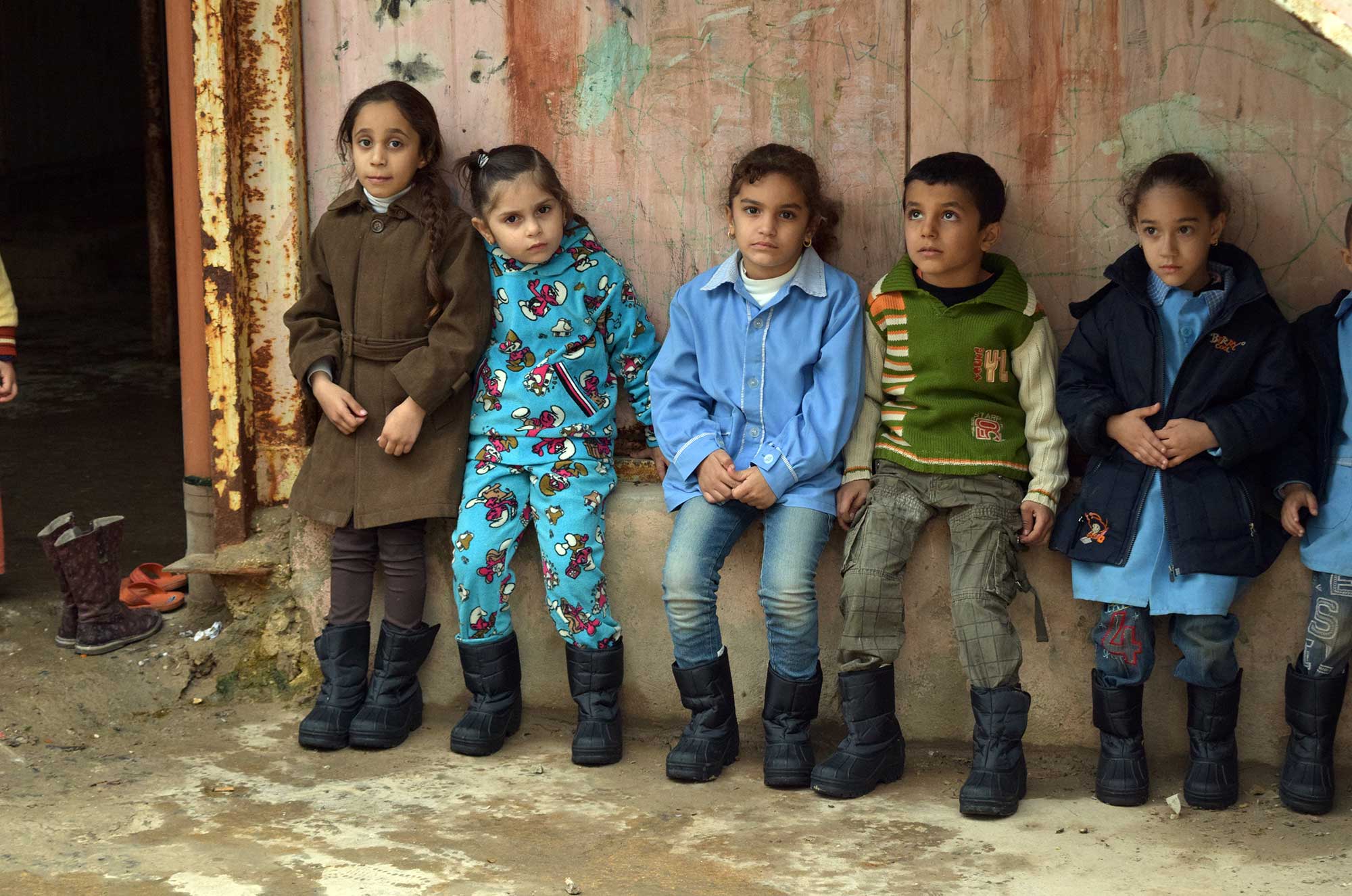 Maria, and many other impoverished refugee children, live in metal barracks on the outskirts of the Nahr El Bared camp.