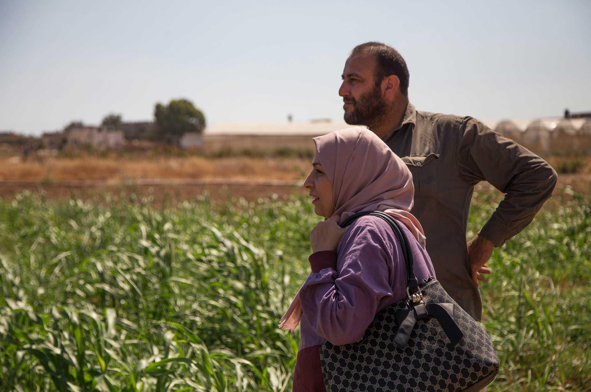 Anera water recycling irrigation project addresses the shortage of water in Palestine.