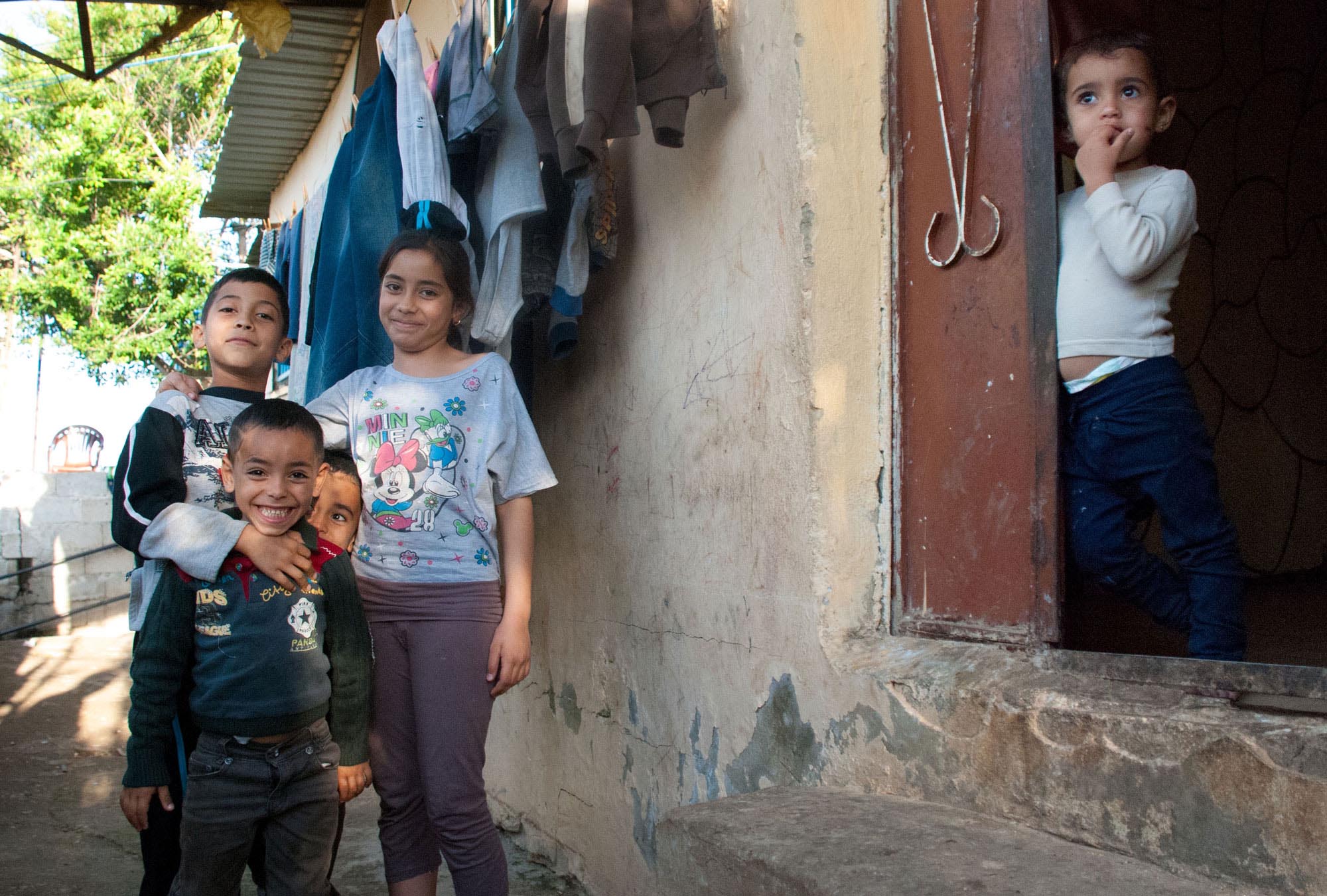 Children in Nahr El Bared Palestinian refugee camp in Lebanon.