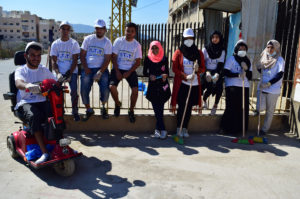 A group of youth organize to address the Lebanon trash crisis in a youth inclusion initiative for waste management.