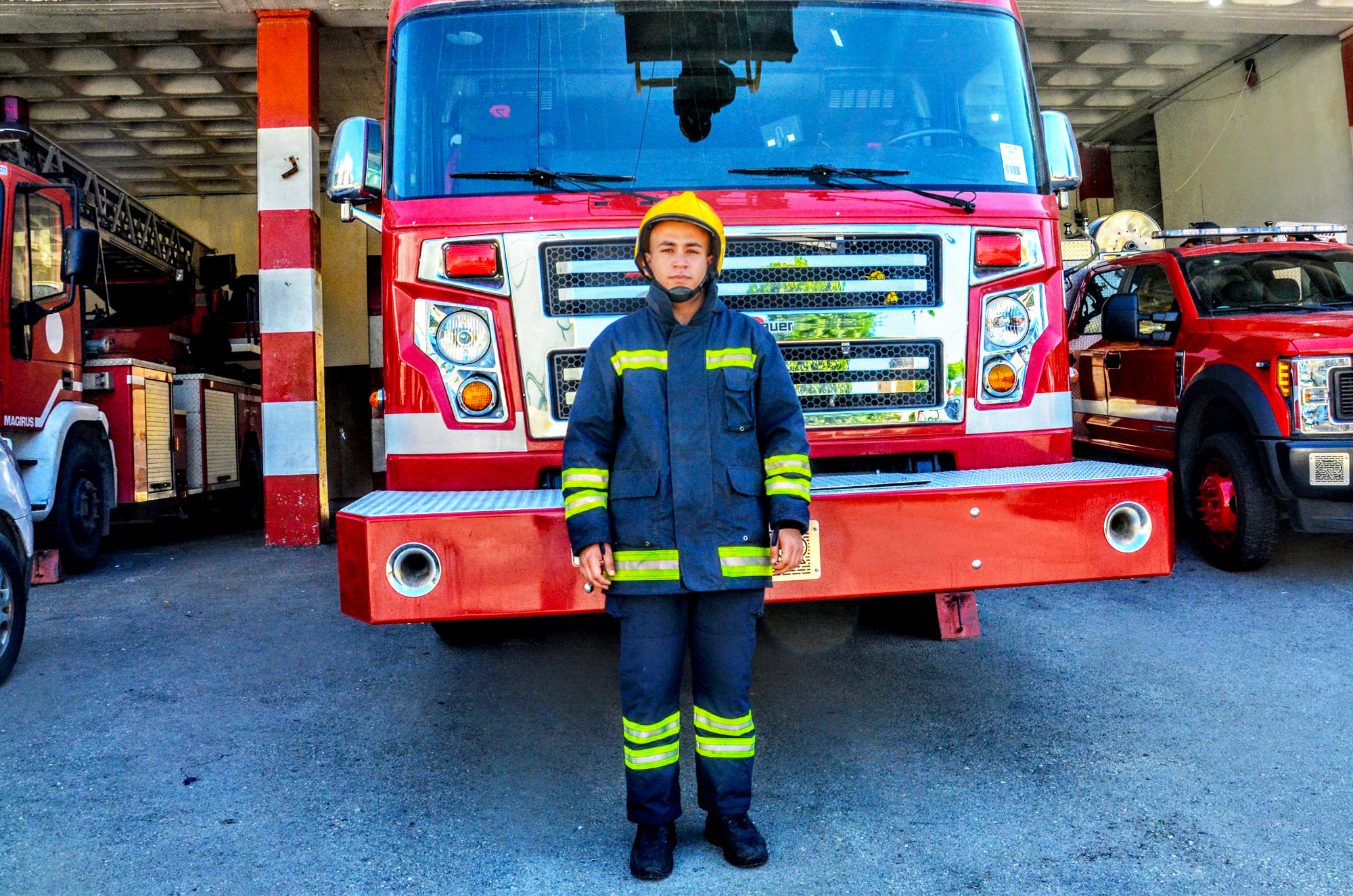 In their work, firefighters traverse through all the villages and neighborhoods in the Ramallah area.